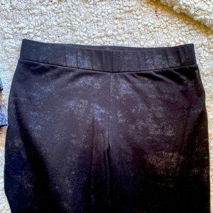 Black glitter leggings